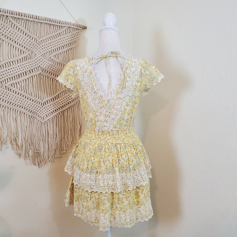 ❌❌SOLD!!❌❌ American Eagle Outfitters Preppy Floral Dress! XS 🫶🏼 Cottagecore - Picture 3 of 12